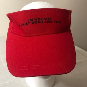Letter Graphic Visor Hat